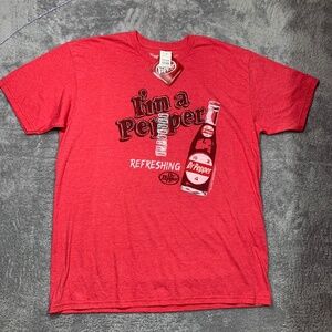 Dr‎ Pepper T-Shirt Mens XL Red I'm a Pepper Vintage Style Graphic Tee New